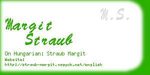 margit straub business card